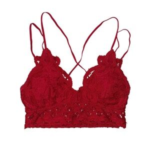 ANEMONE Women's Red Bralette
